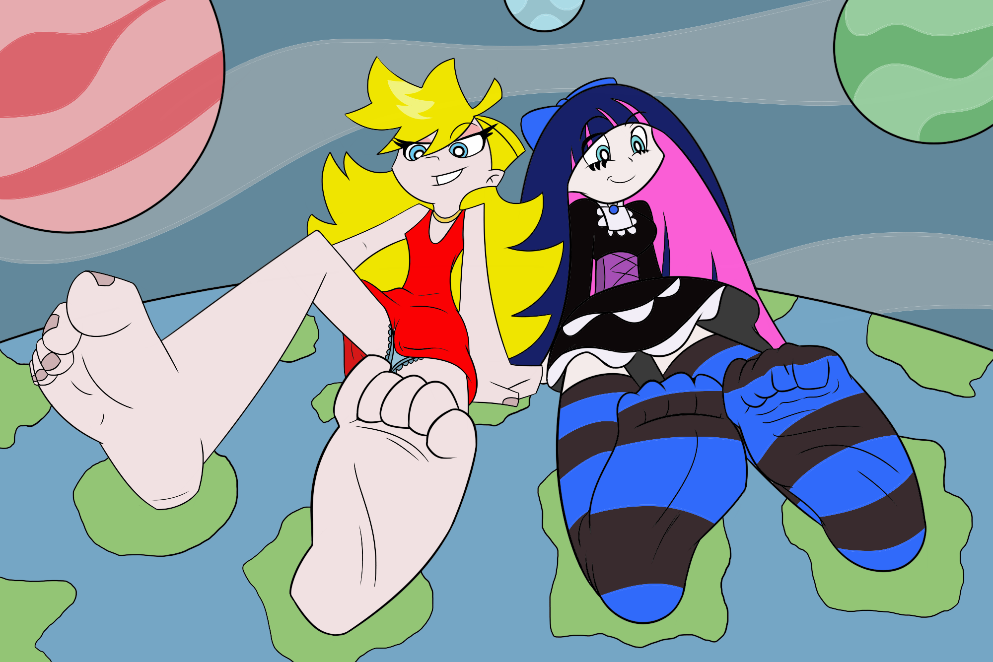 Panty and stocking vore